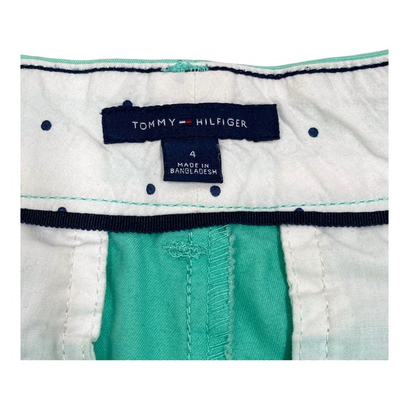 Tommy Hilfiger Chino Shorts Mint Green Size 4 - Picture 8 of 9